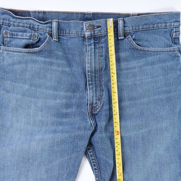 Levi's 505 Men's Regular Fit Straight Leg Jeans 42x32 Medium Wash Mexico - Picture 4 of 11
